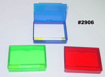 #2906 ตลับนามบัตรกระดาษโน๊ดพร้อมปากกา(Memo + Pen+ NameCard Holder)