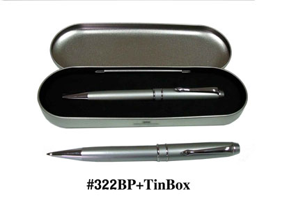 ปากกาโลหะ#322BP+Tin Box