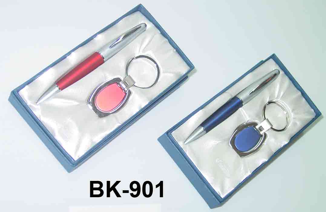 ชุดปากกาโลหะ+พวงกุญแจ BK-901