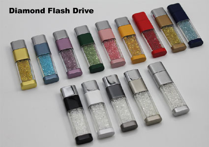 แฟลตไดร์ทคริสตัล Diamond Flash Drive