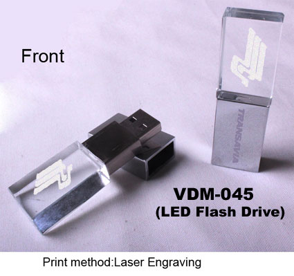 แฟลตไดร์ท คริสตัลVDM-045 Crystal Flash Drive คริสตัล แฟลชไดร์