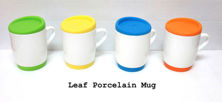 Leaf porcelain Mug แก้ว พอร์ดแลนรุ่นใบไม้