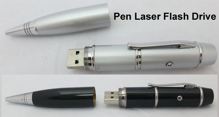 ปากกาเลเซ่อร์แฟลตไดร์ท Pen Laser Flash Drive