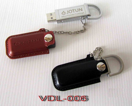 แฟลตไดร์ทหนัง  VDL-006(Leather Flash Drive)
