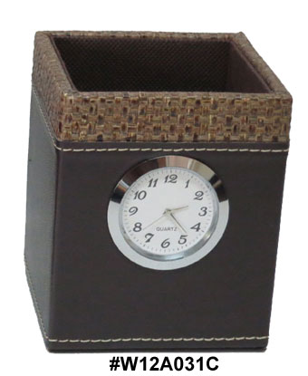 กล่องนาฬิกาหนังใส่เครื่องเขียน #W13A031C