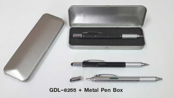 ปากกาไขควงพร้อมกล่องโลหะ GDL8255+Metal Pen Box